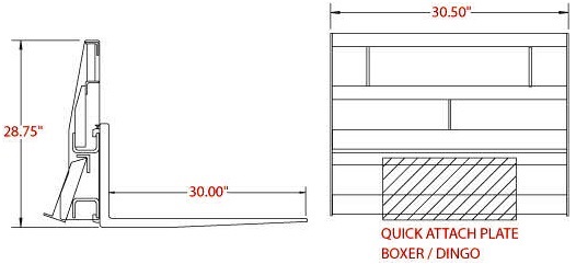 Mini Skid Steer Pallet Forks